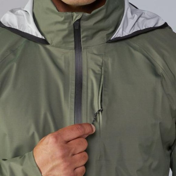 NWT! REI Co-op Junction Hooded Cycling Rain Jacket Asparagus/X-Large - Picture 12 of 16